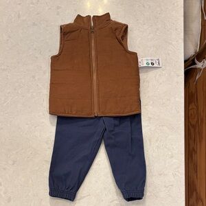 Carter's Brown and Blue Kids Matching Set